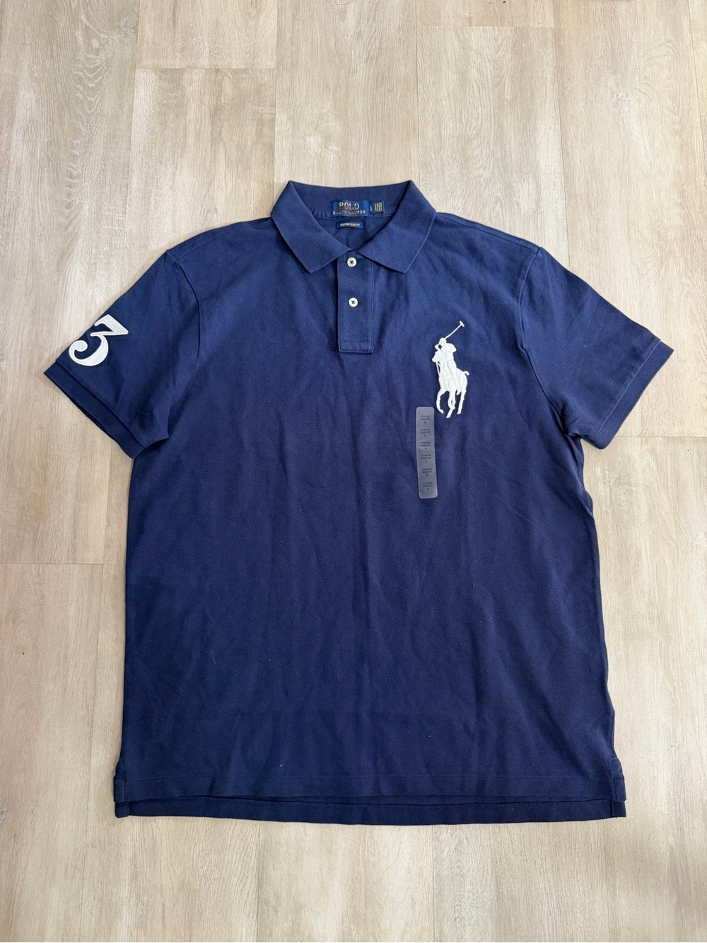 Polo by Ralph Lauren Navy Polo with White Big Pony